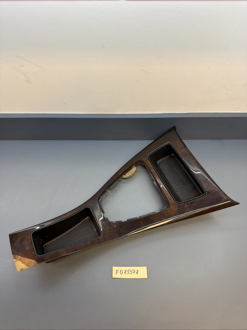 07 08 09 10 11 12 13 BMW 3 SERIES SHIFTER COVER WOODGRAIN TRIM 7118034 OEM