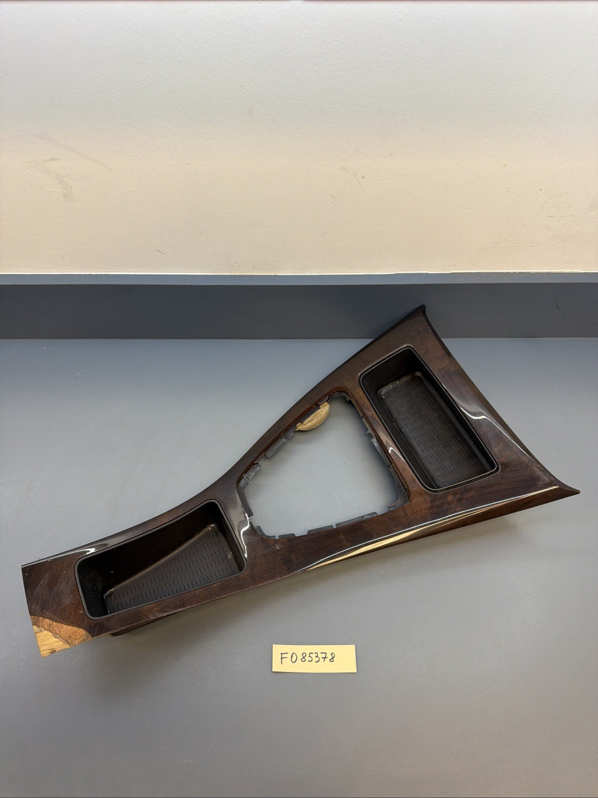07 08 09 10 11 12 13 BMW 3 SERIES SHIFTER COVER WOODGRAIN TRIM 7118034 OEM