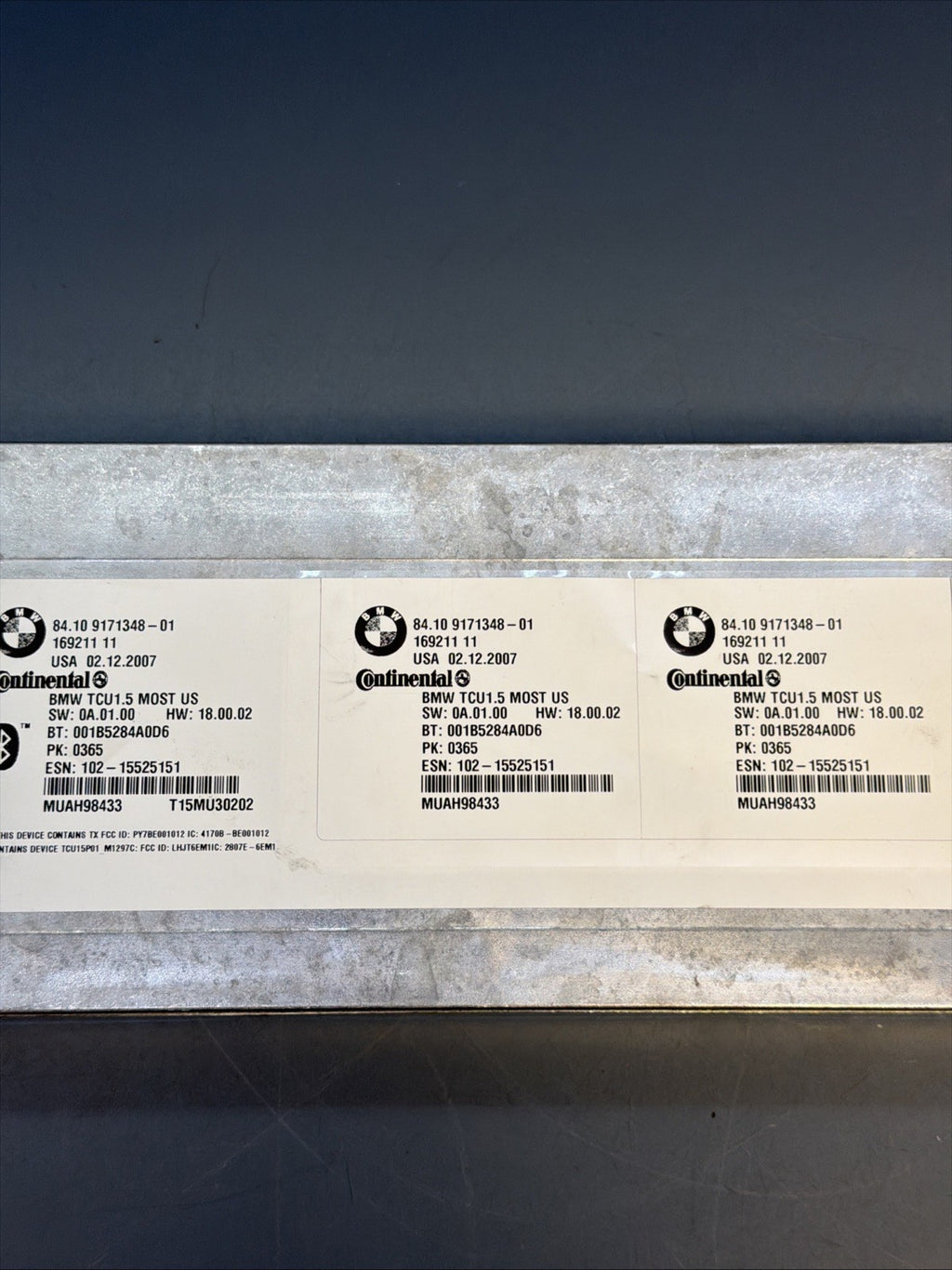 09-13 BMW E82 E88 E90 E92 E60 E64 E70 Telematics Bluetooth Control Module OEM