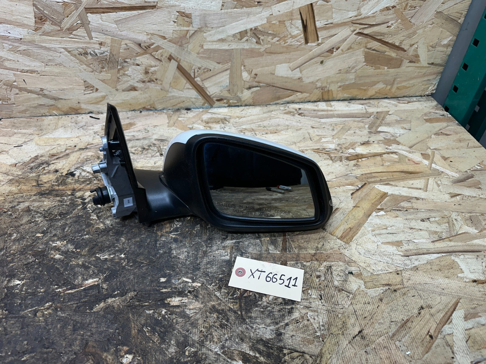 BMW 12-15 E84 X1 FRONT LEFT DRIVER FOLDING SIDE MIRROR WHITE OEM A046314