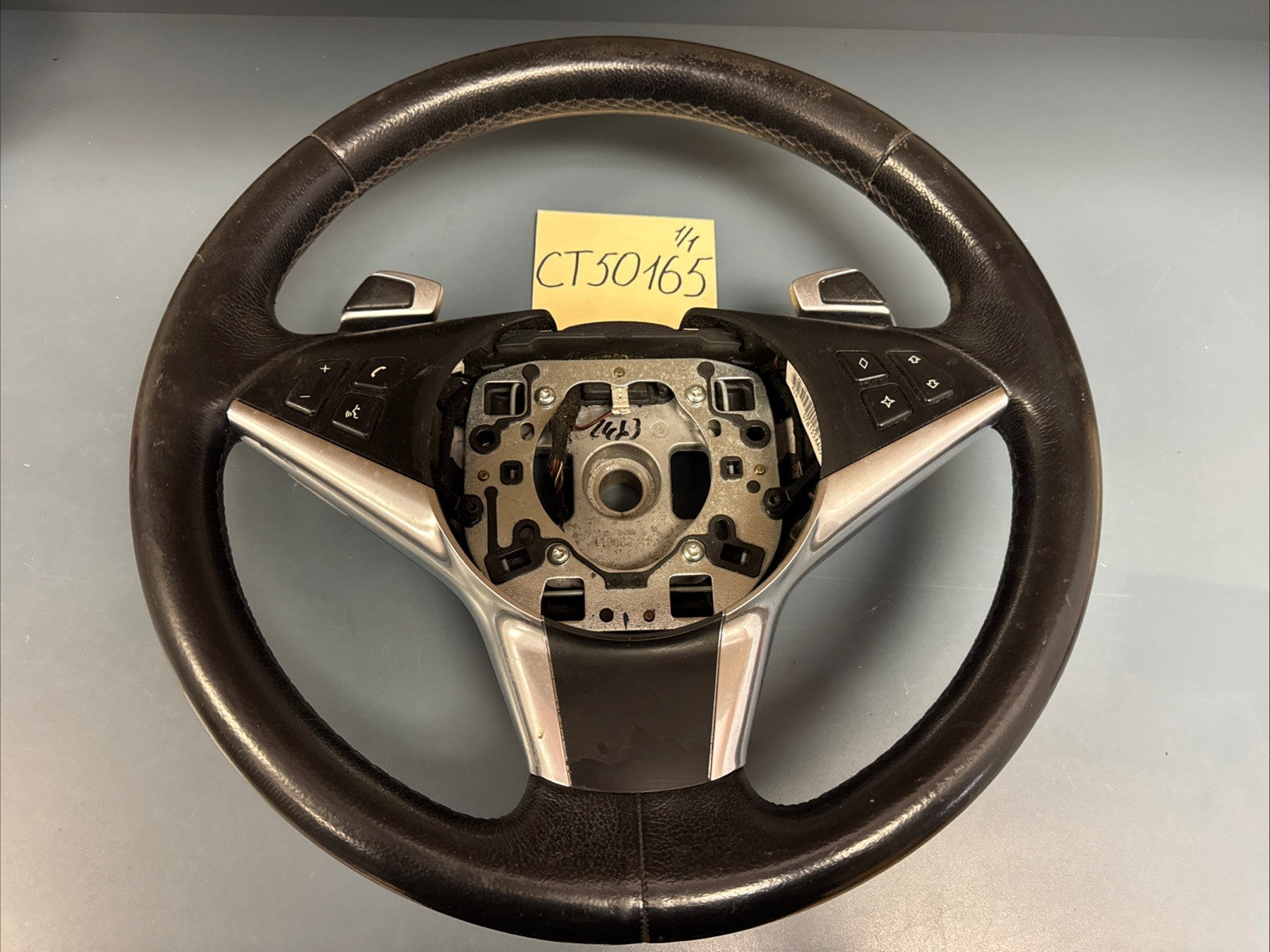 06-10 BMW E60 E63 E64 5/6 Series Sport Leather Steering Wheel Black OEM 6774458