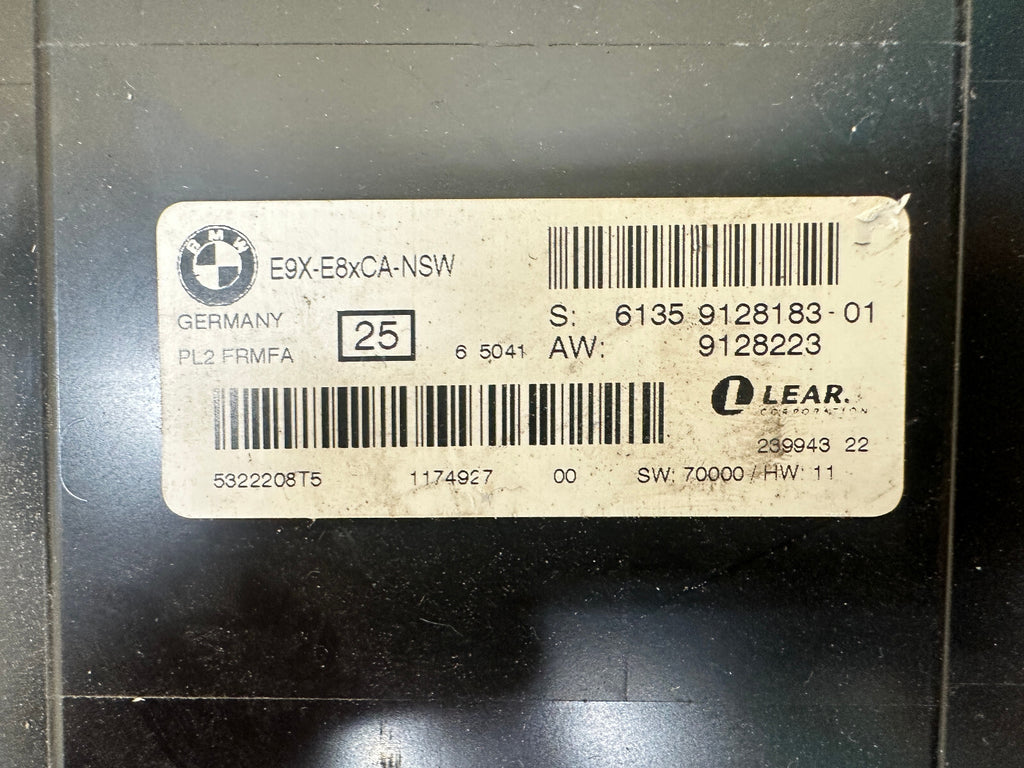 BMW 07-13 E90 3 SERIES FOOTWELL LIGHTING LIGHT CONTROL MODULE OEM 9128183