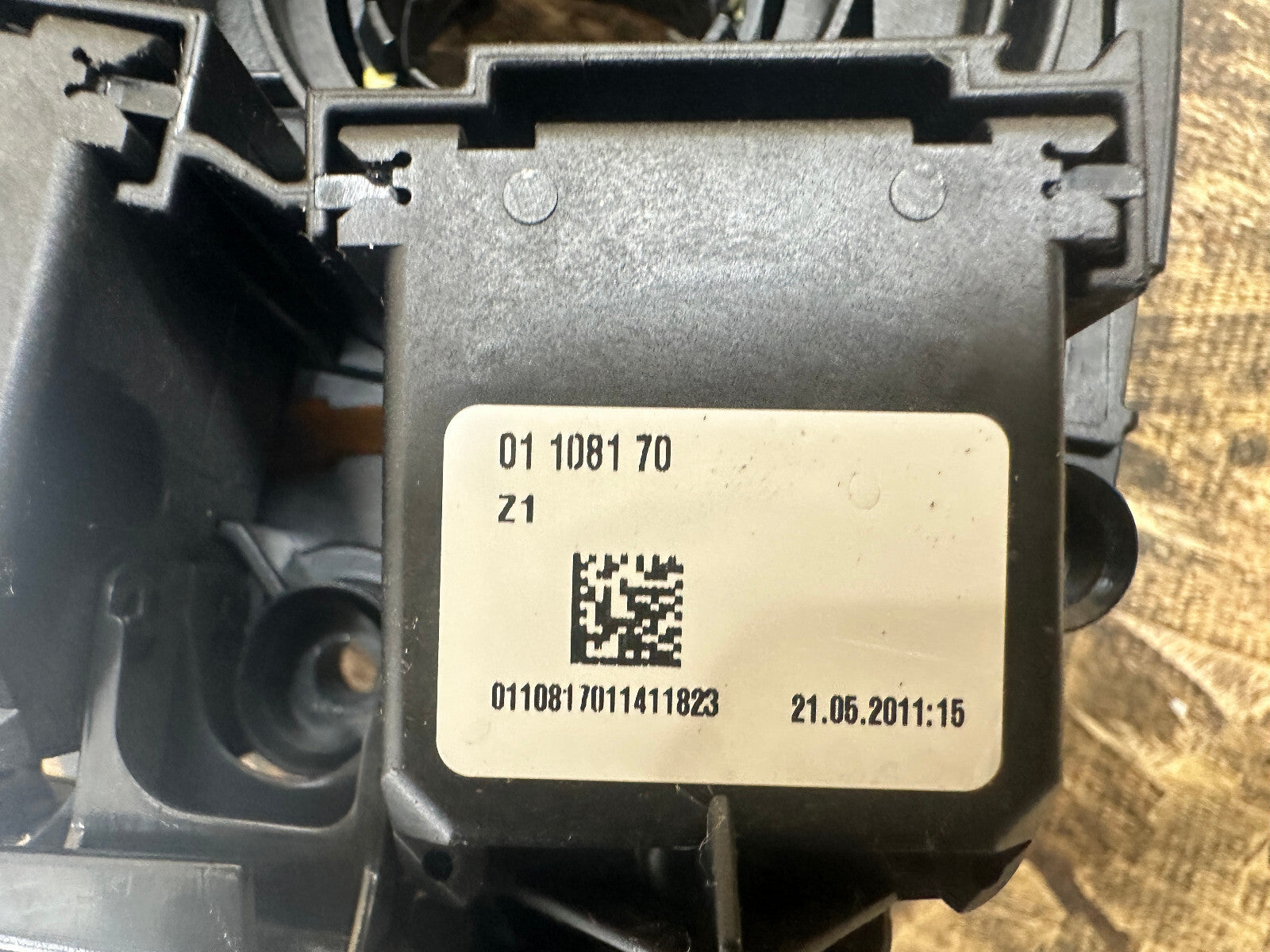 BMW 06-12 E90 STEERING COLUMN SWITCH MODULE COMPLETE W CLOCK SPRING OEM 9169755