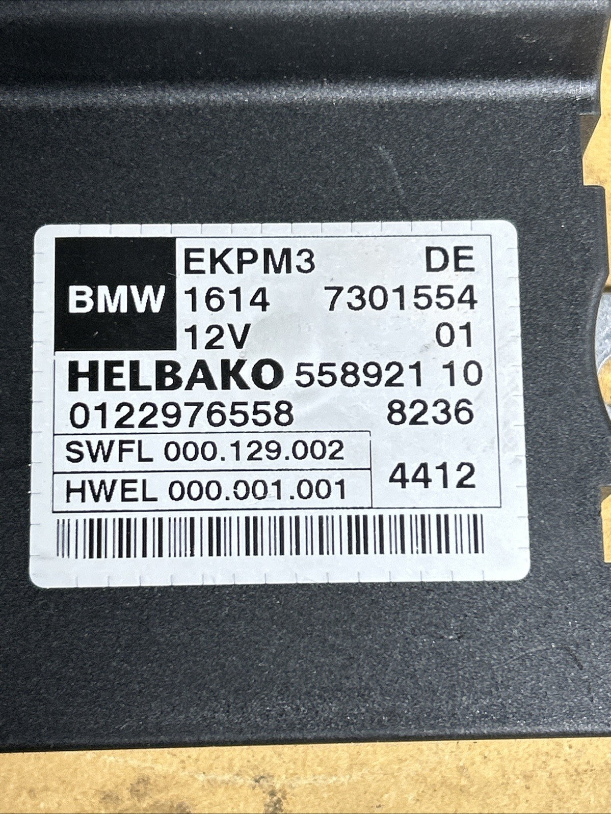 11-17 BMW 3 SERIES F30 E84 X1 FUEL PUMP CONTROL UNIT OEM 7426095