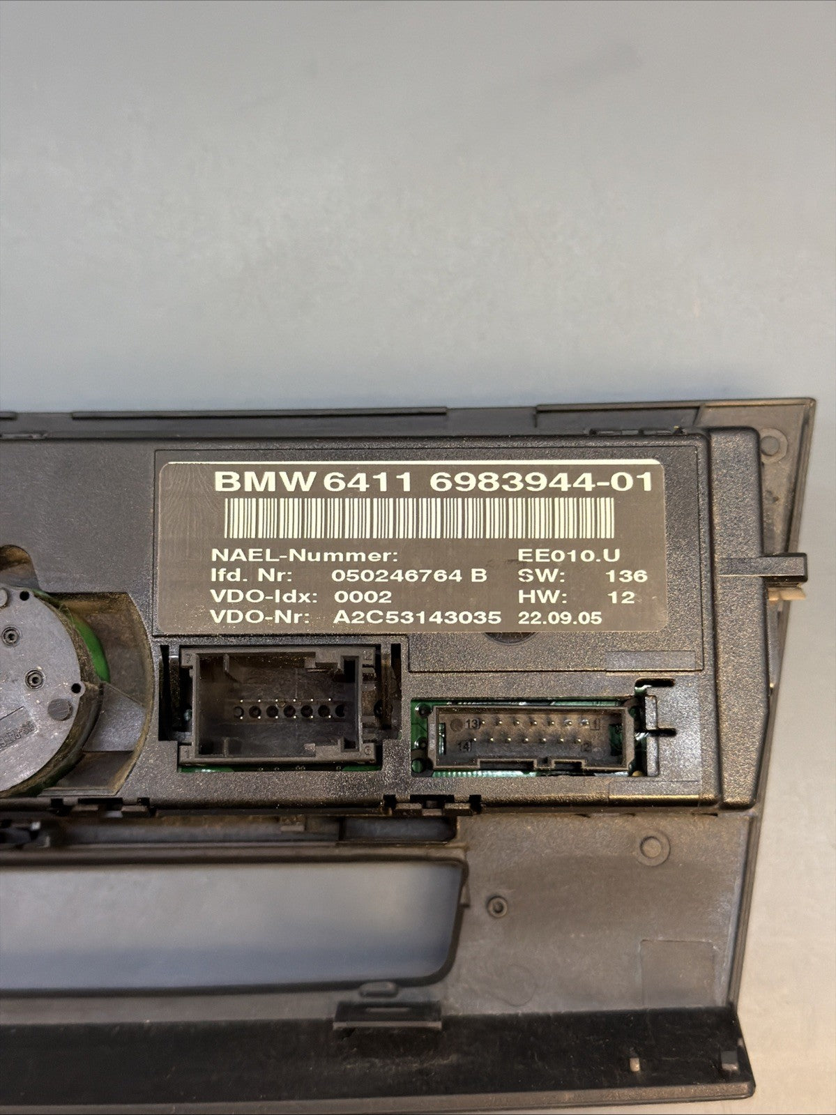 2006-2008 BMW 330i A/C Heat Temperature Climate Control Switch 6983944
