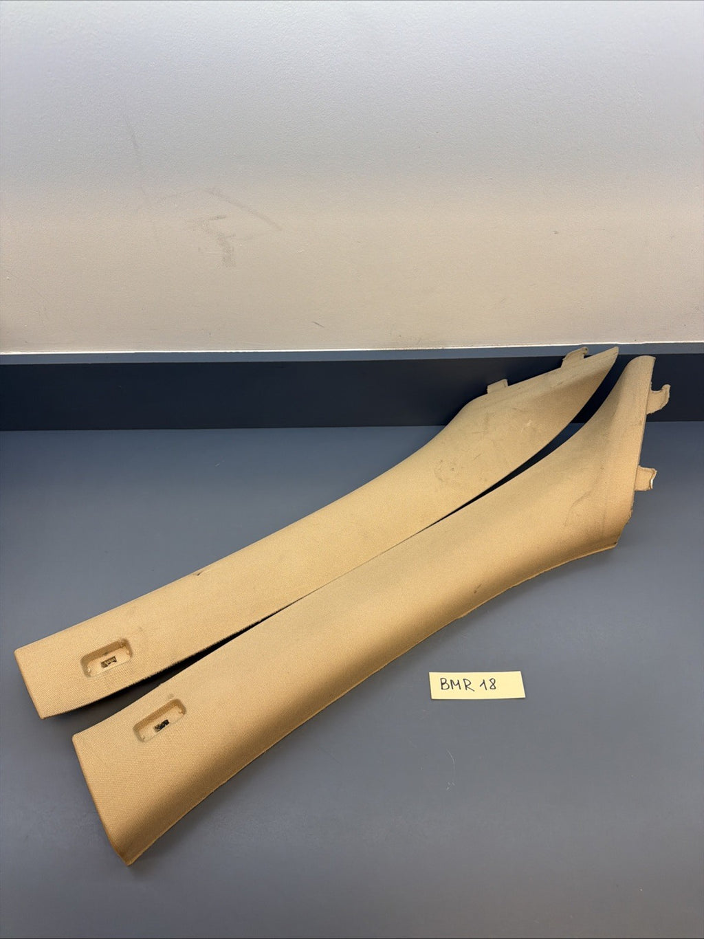 08 BMW E90 335xi Series 4dr Front Left & Right A Pillar Cloth Trim Cover 7058331