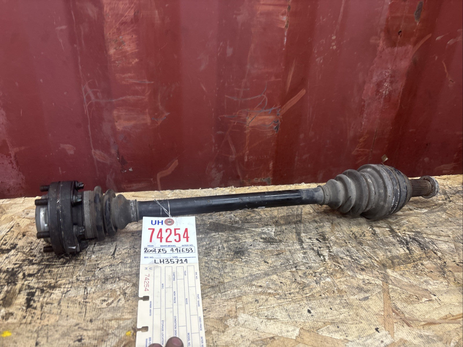 BMW OEM CV AXLE REAR LEFT  5 SERIES E53 USED M62 X5 ENGINE 2002 3320 7500914