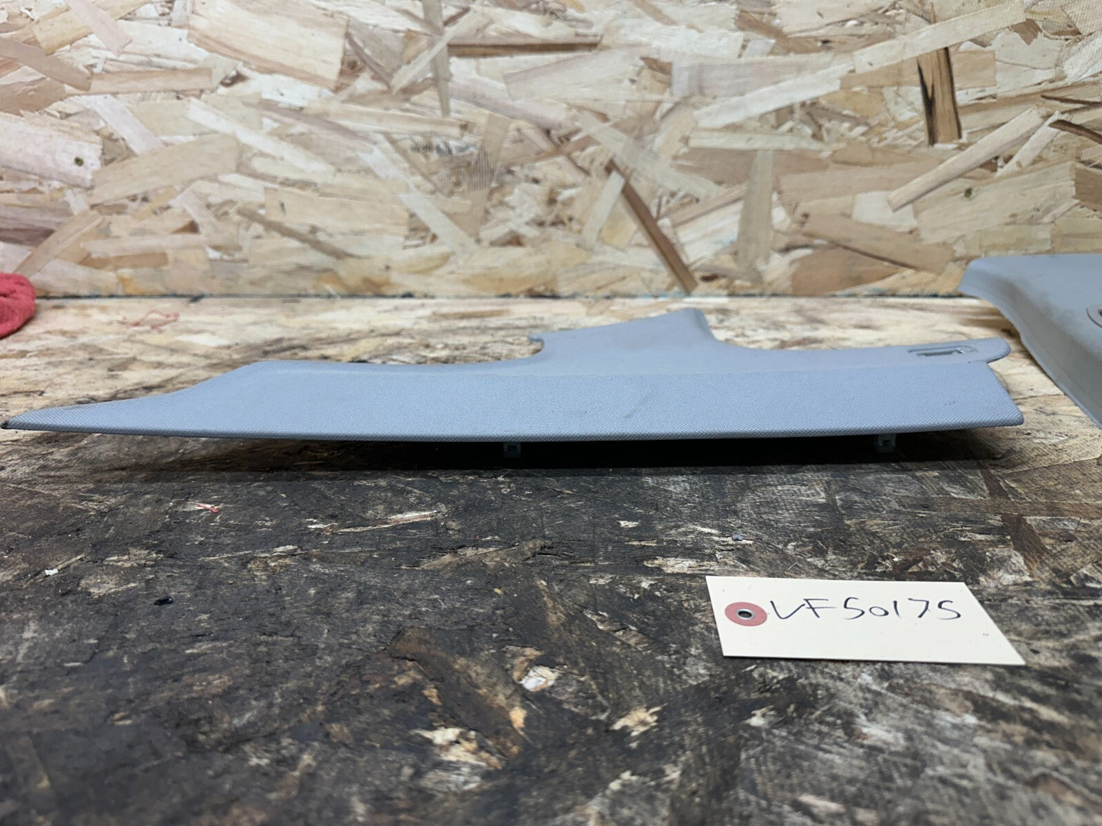 BMW 2006-2012 E90 GRAY PASSANGER SIDE B+C PILLAR TRIM COVER OEM 7058342+36