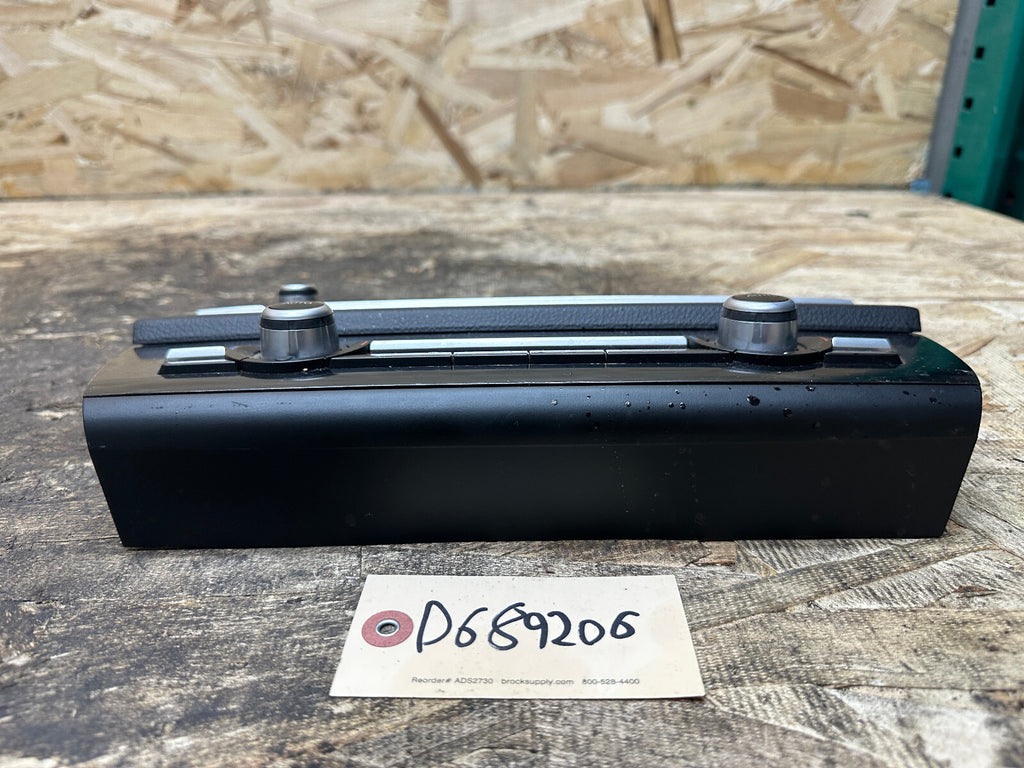 BMW 10-17 F10 5 SERIES AUDIO HEAD UNIT CLIMATE CONTROL PANEL BLACK OEM 9324323