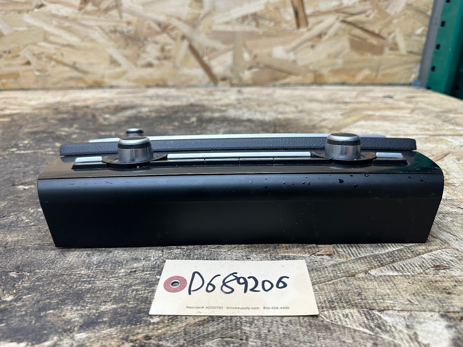 BMW 10-17 F10 5 SERIES AUDIO HEAD UNIT CLIMATE CONTROL PANEL BLACK OEM 9324323