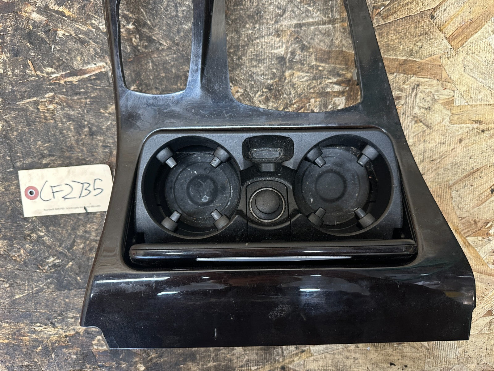 BMW 2010-2016 F10 5 SERIES SHIFTER BEZEL TRIM+CUP HOLDERS OEM 9206389