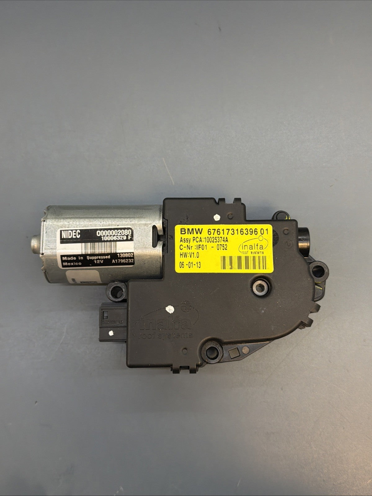 2011-2018 BMW X1 X3 X4 X5 Panoramic Sunroof Drive Motor 7316396 OEM