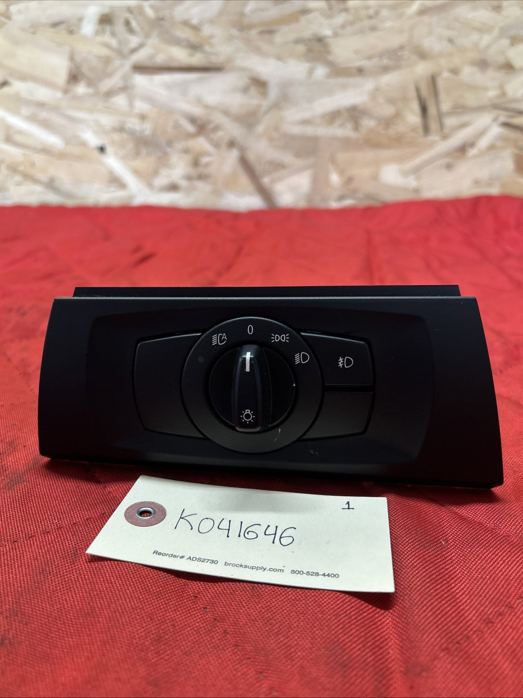 OEM 06-11 BMW 325I E90 E92 HEADLIGHT FOG LIGHT CONTROL SWITCH 6938864 BLACK