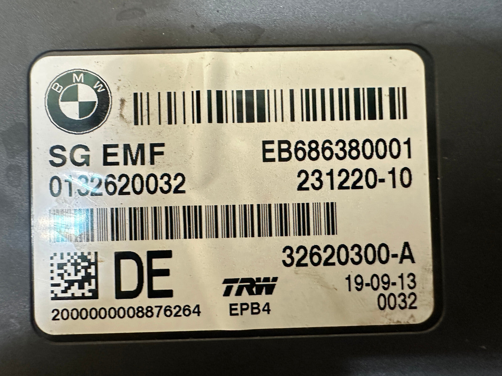 BMW 2010-2017 F10 F06 5 SERIES PARKING BRAKE CONTROL MODULE OEM 231220/32620300