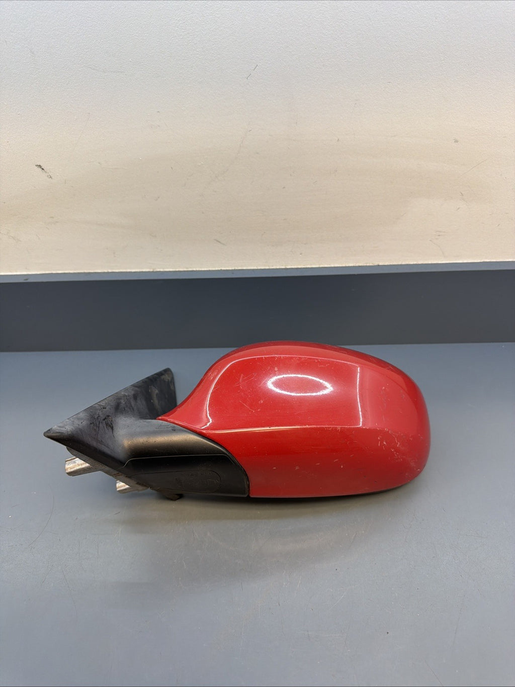 09-11 BMW E90 328i 335i Front Left Driver Side Mirror Assembly 7182695 OEM Red