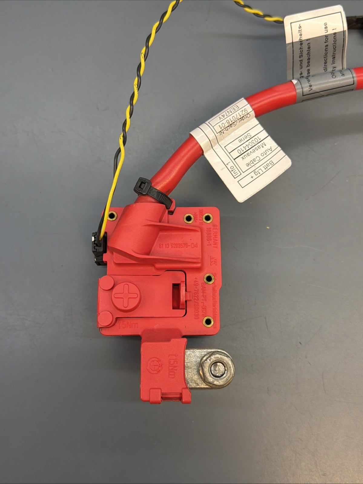 OEM BMW E84 E82 E88 E90 E92 335 M3 Battery Plus Pole Terminal Positive 9217018