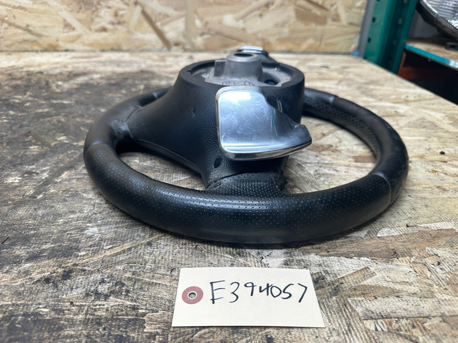 BMW 2006-2013 E9X 3 SERIES BLACK LEATHER STEERING WHEEL W/ PADDLES OEM 3051626