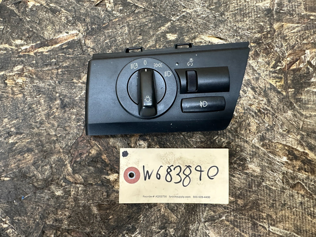 BMW 2003-2006 E83 X3 HEADLIGHT CONTROL SWITCH PANEL BLACK OEM 3415112