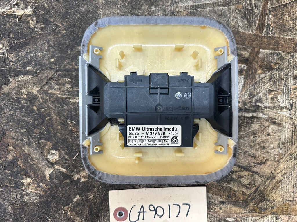 BMW 97-06 E46 3 SERIES ULTRASONIC ALARM SENSOR+OVERHEAD GRAY TRIM OEM 8379938