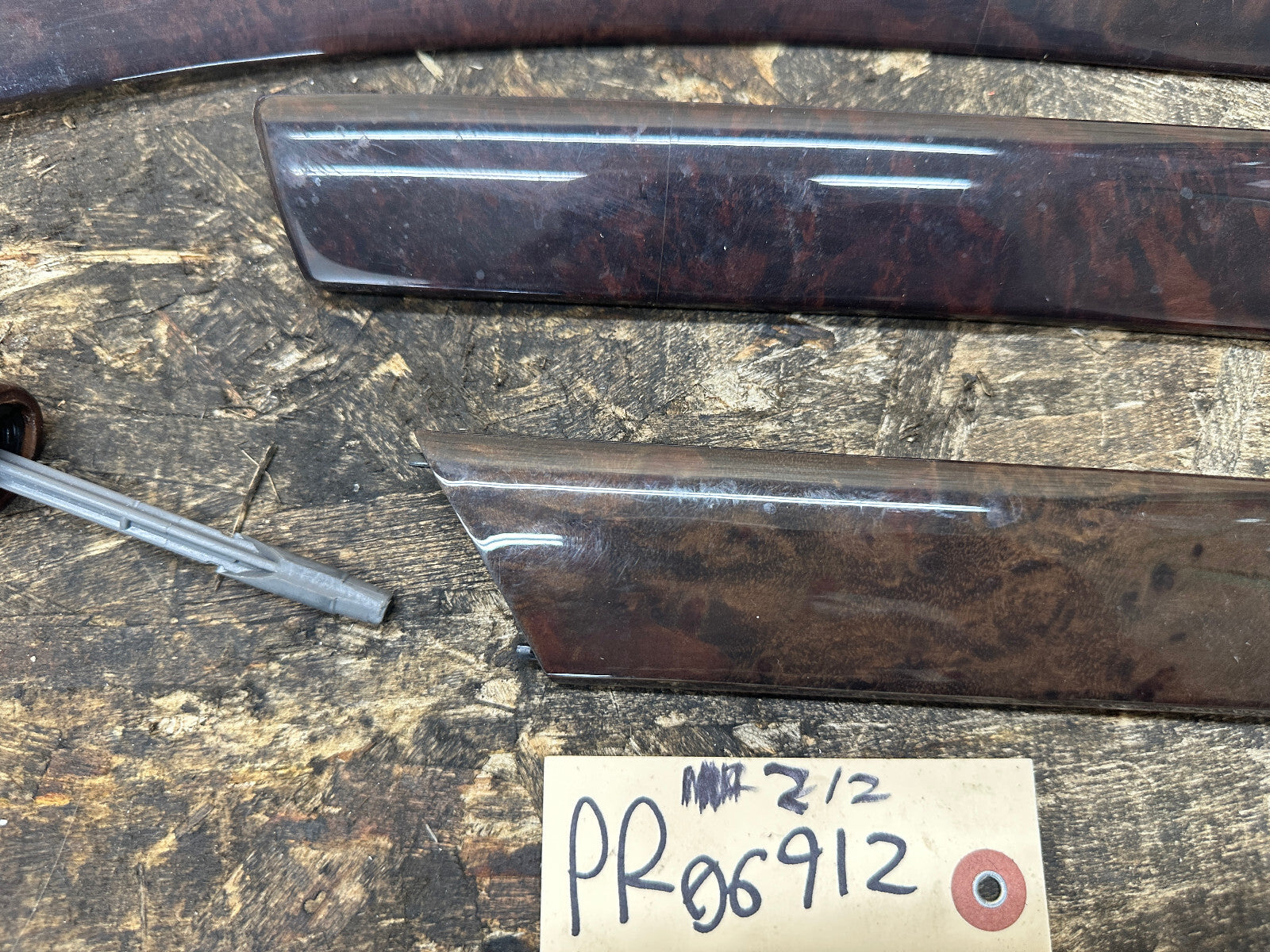 BMW 99-06 E46 6 PIECE BURLED WOOD INTERIOR TRIM SET OEM 8200720+8203826+MORE