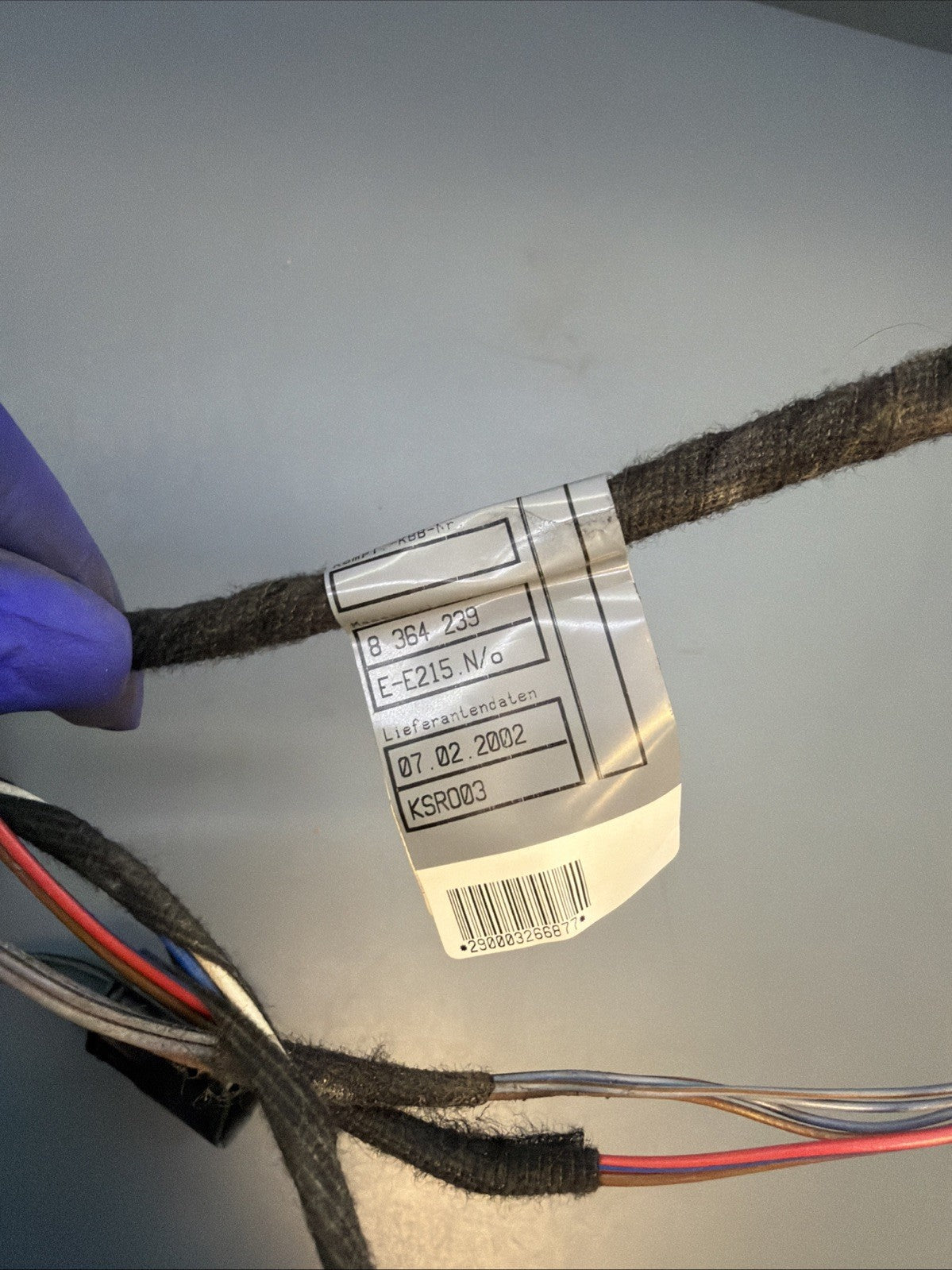 99-03 BMW E39 528 530 540 M5 REAR RIGHT DOOR WIRING WIRE HARNESS 6913394 OEM