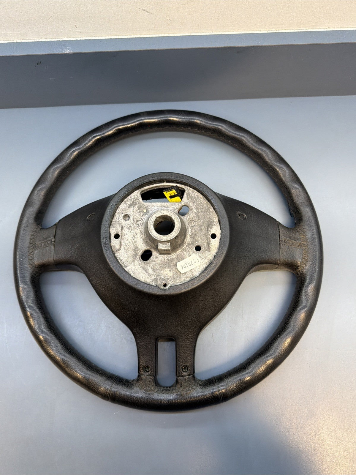 1999-2006 BMW 3 SERIES E46 GENUINE BLACK LEATHER STEERING WHEEL 3375E461