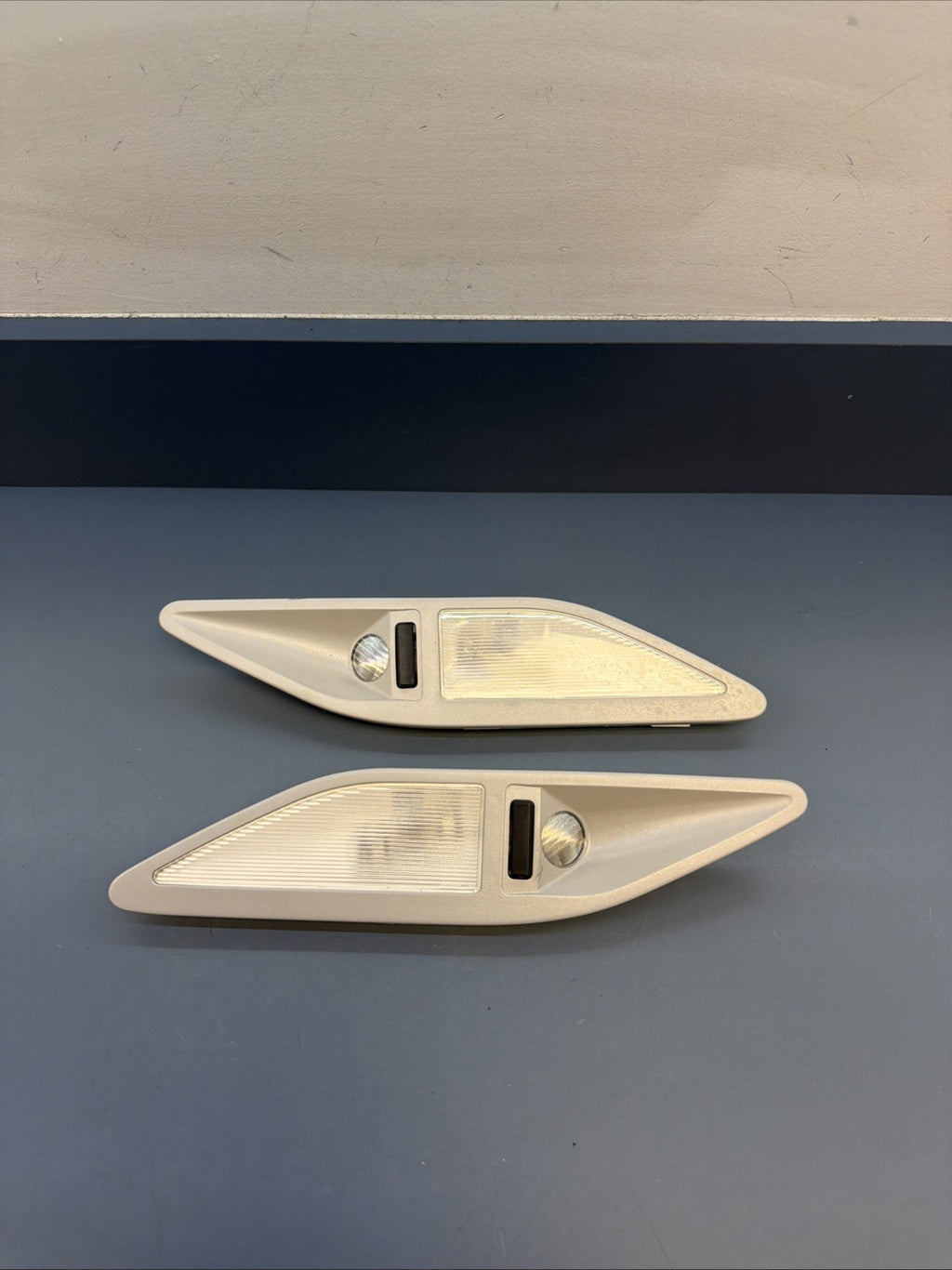 97-03 BMW E39 5 Series Left +Right Interior Pillar Light Gray 8363611 8363612