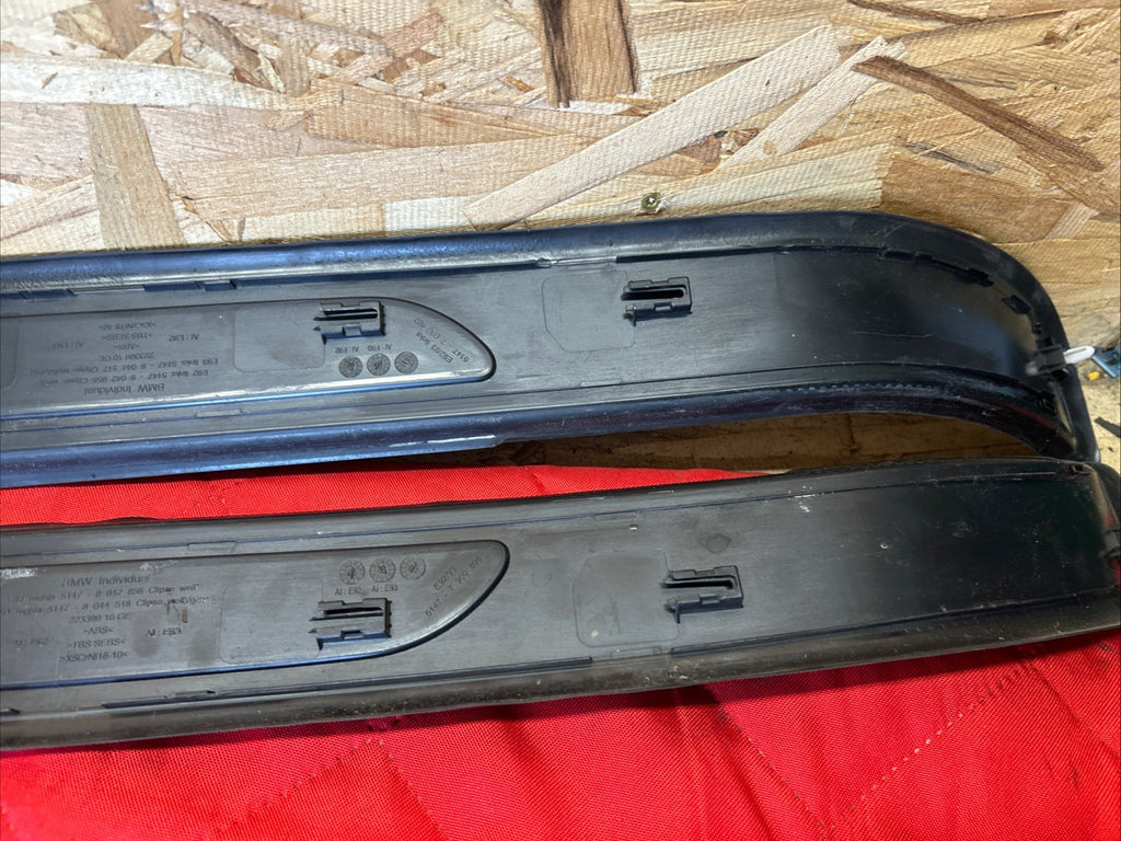 07-13 OEM BMW E92 E93 Door Sills Entrance Molding Trim Left Right 8042855/56
