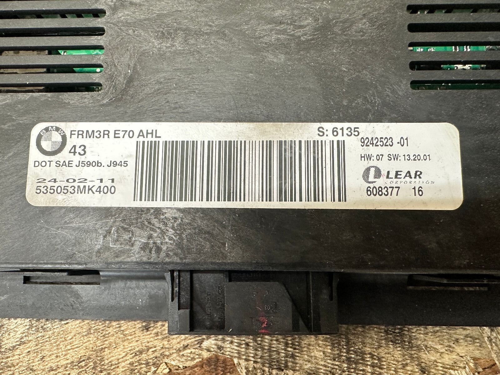 BMW 06-14 X5 X6 AHL FOOTWELL LIGHT CONTROL MODULE LCM OEM 9242523