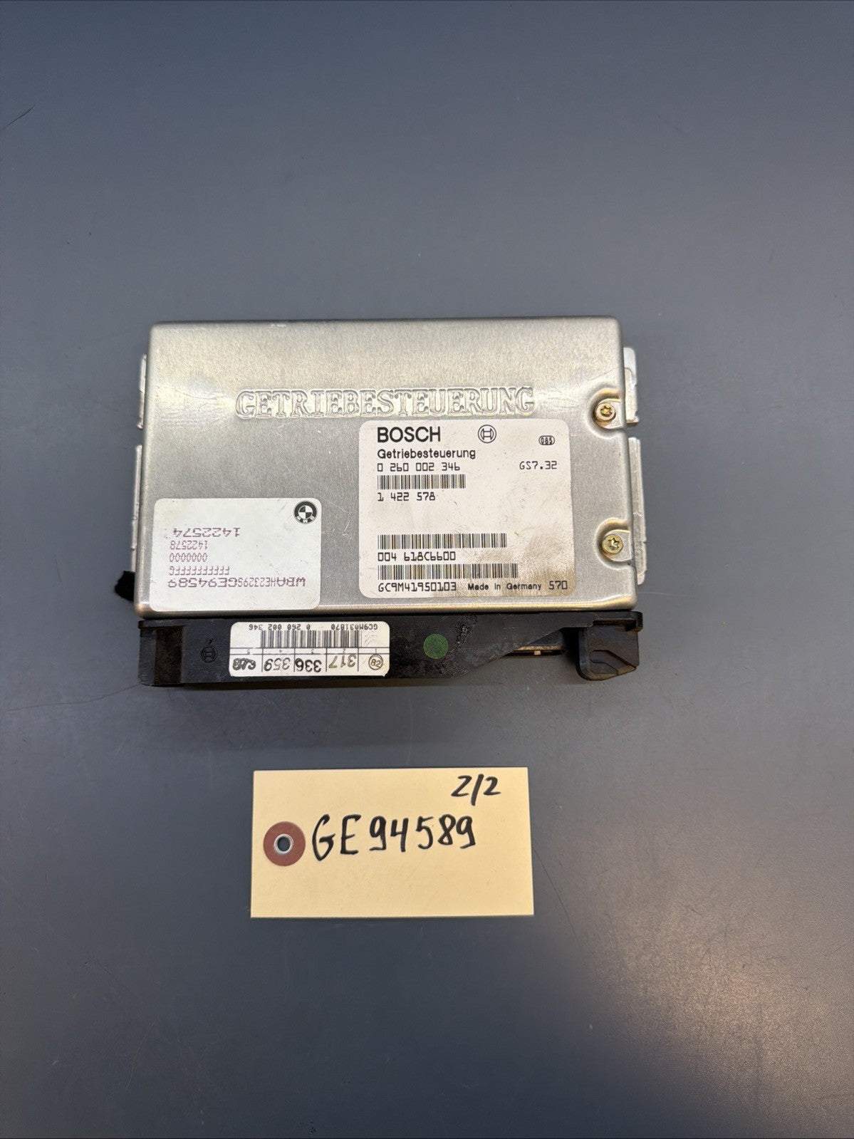 OEM BMW 530i E34 TCM TCU Transmission Computer 0 260 002 346 0260002346 1422578