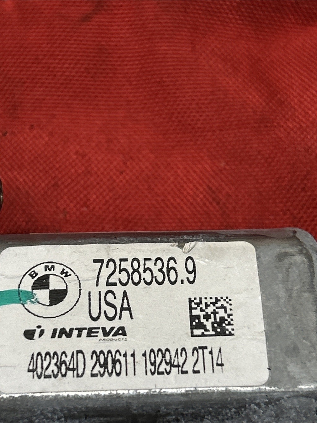 2011 - 2017 BMW X3 F25 Rear Right Side Door Power Window Motor 7258536