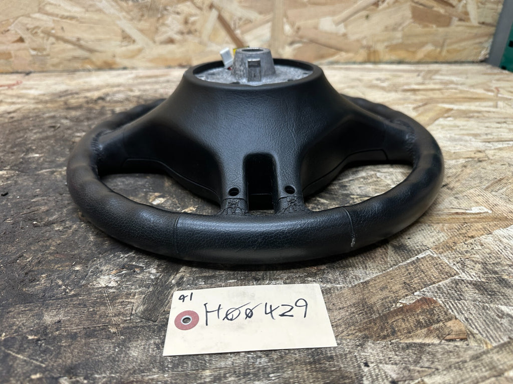 BMW 99-06 E46 3 SERIES BLACK LEATHER SPORT STEERING WHEEL OEM 101493/6760659