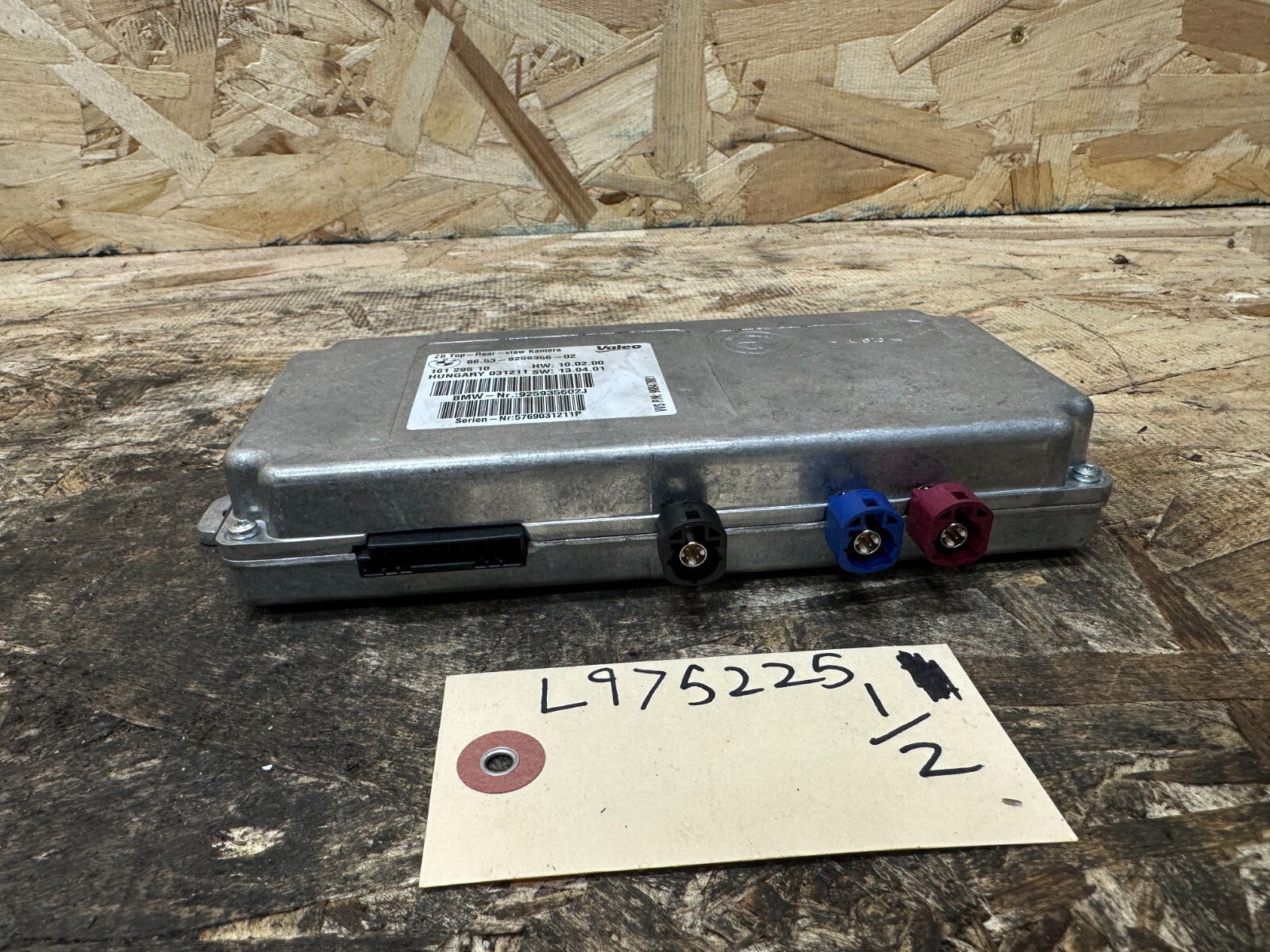 BMW 2011-2017 F25 X3 TOP REAR VIEW CAMERA CONTROL MODULE OEM 9259356