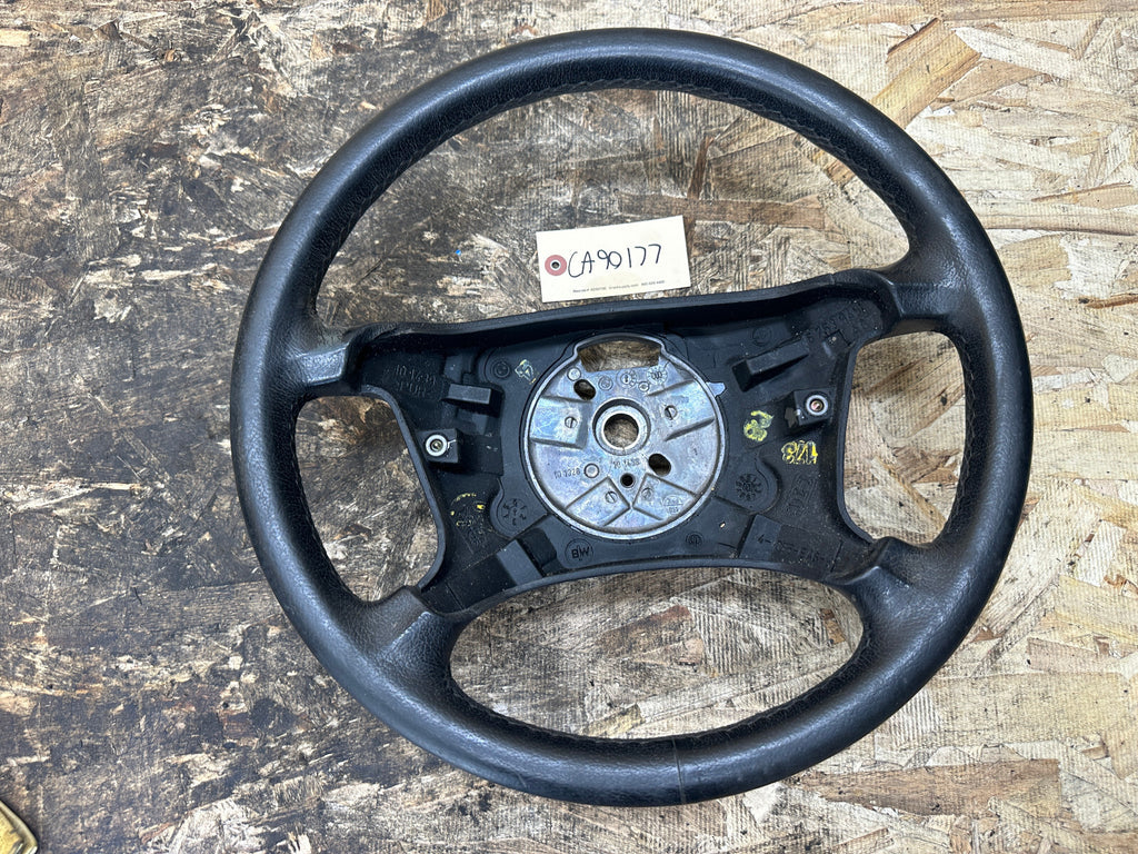 BMW 97-03 E46 3 SERIES BLACK LEATHER BASE MODEL STEERING WHEEL OEM 6753945