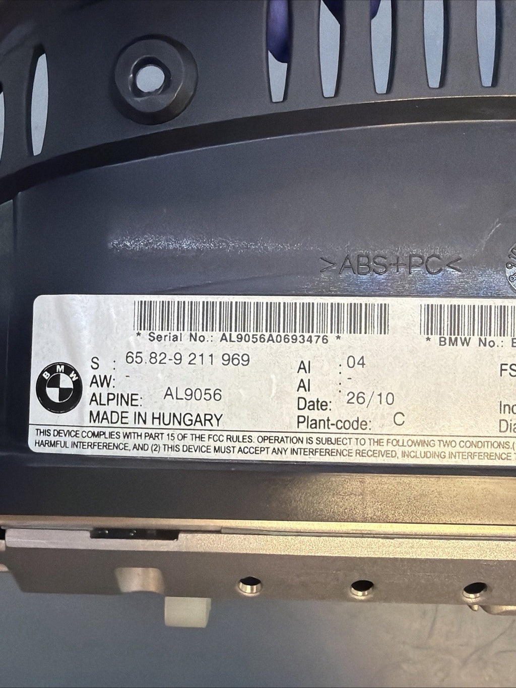 09-13 BMW E90 E92 E93 M3 335i 328i CIC GPS NAVIGATION DISPLAY SCREEN 9211969