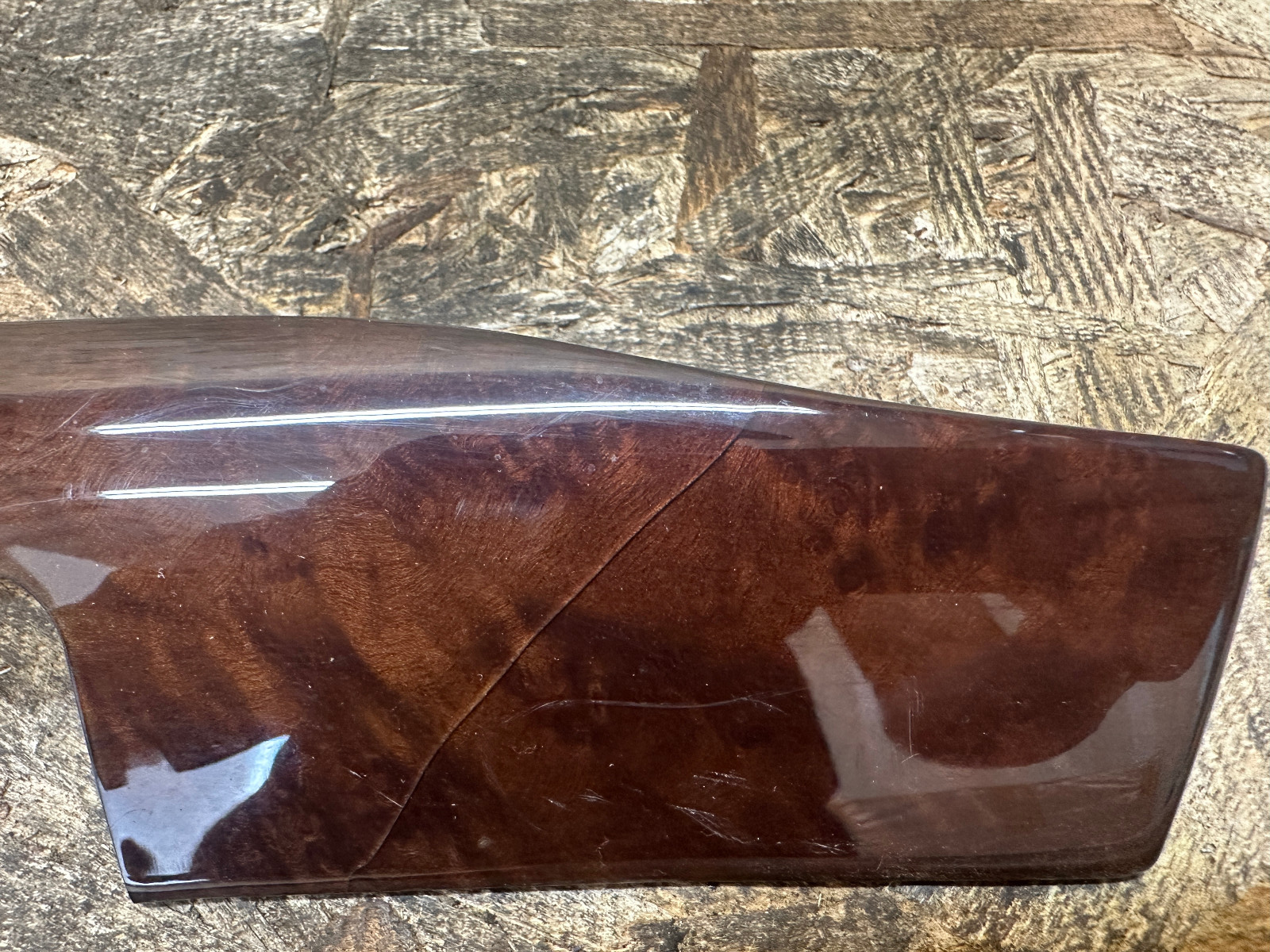 BMW 97-06 E46 3 SERIES HEADLIGHT CONTROL WOOD TRIM OUTER PIECE OEM 8203825