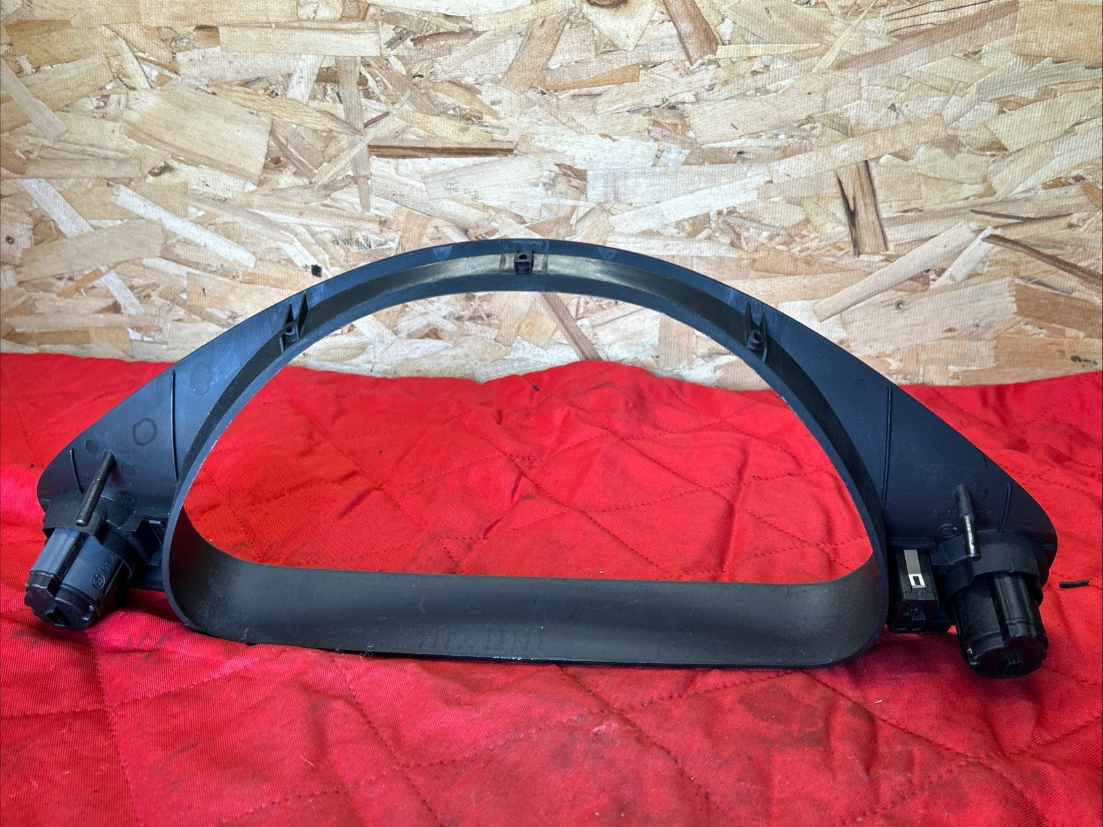 97-03 BMW E39 5 SEREIS Speedometer Cluster Trim Bezel w/ Switches Black 8159735