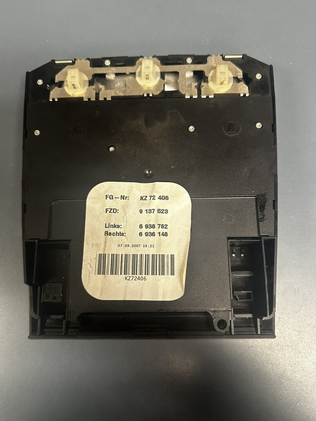 06-13 BMW E90 3 Series Front Upper Sunroof Interior Light Control Switch 9137523