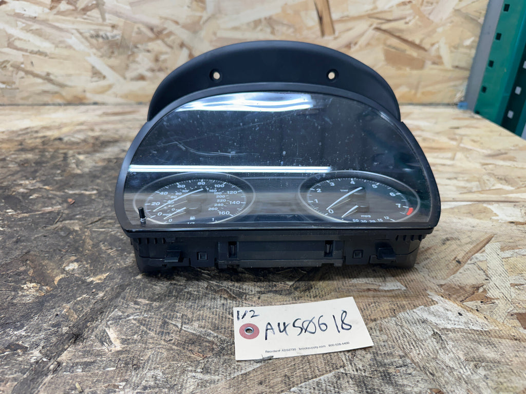 BMW 2006-2013 E90 3 SERIES SPEEDOMETER INSTRUMENT GAUGE CLUSTER BLACK 9187066
