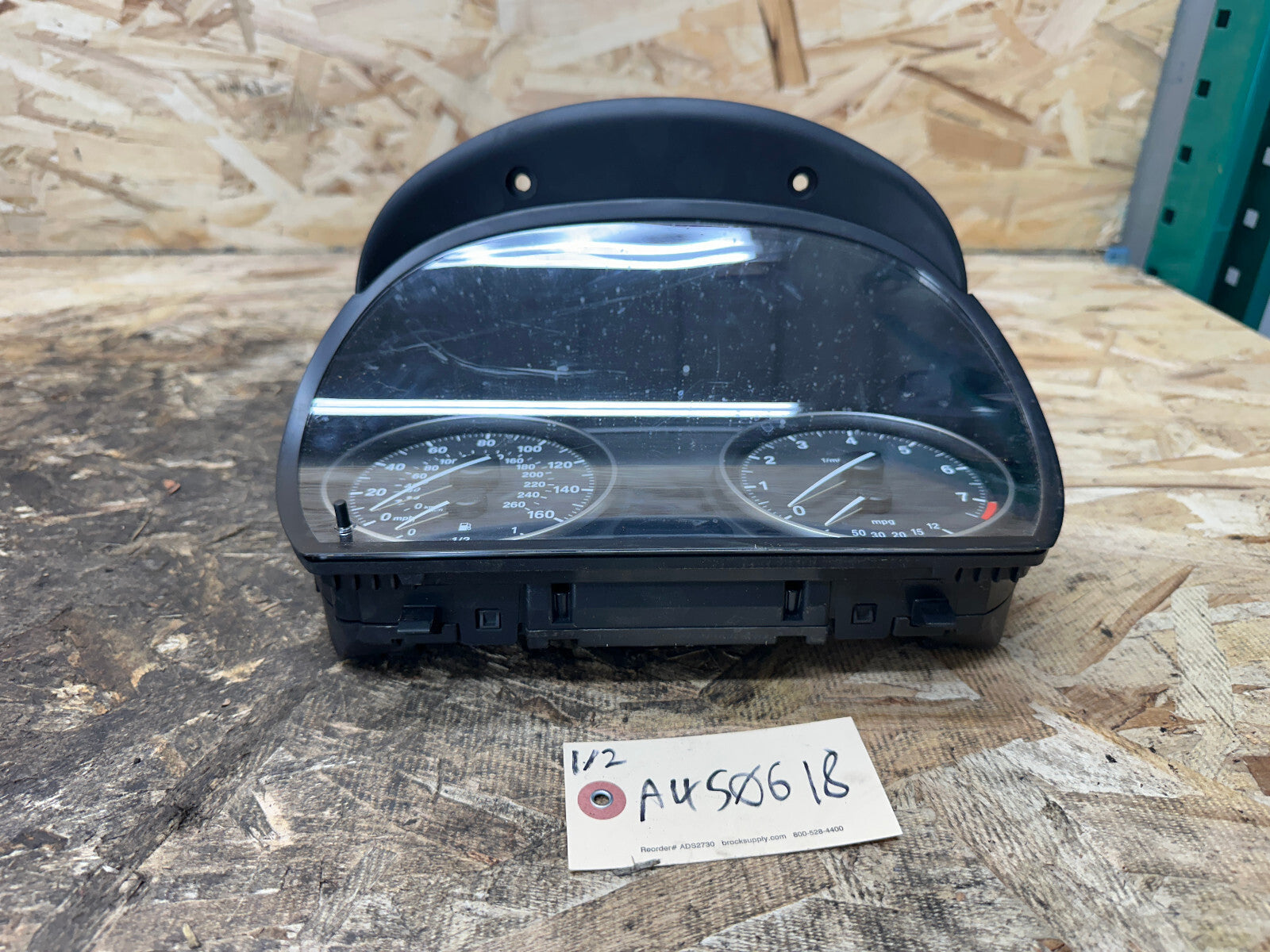 BMW 2006-2013 E90 3 SERIES SPEEDOMETER INSTRUMENT GAUGE CLUSTER BLACK 9187066