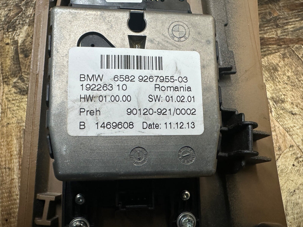 BMW 2011-2019 F25 X3 CENTER CONSOLE SHIFTER TRIM AND SWITCHES OEM 9200952