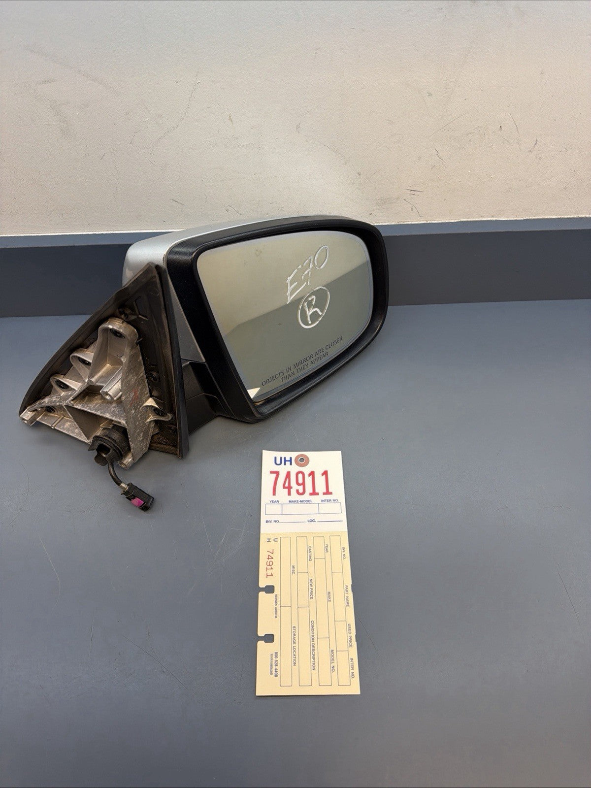 2007-2013 BMW X5 E70 FRONT RIGHT REAR VIEW DOOR MIRROR 7136887 / 7181176 OEM