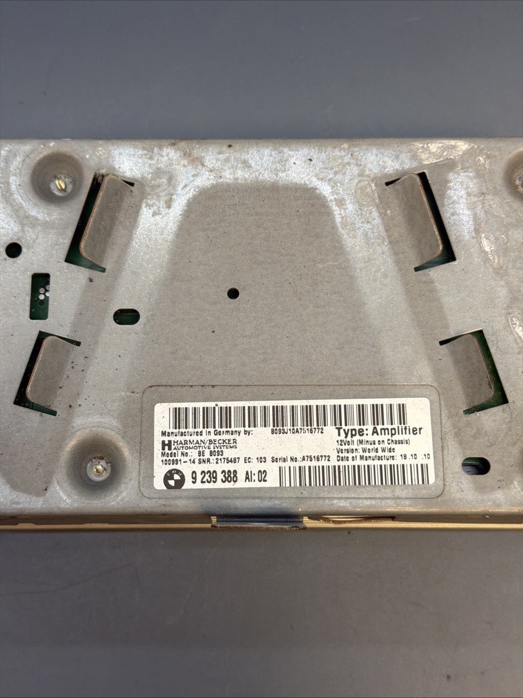 2011-2016 BMW F10 F11 528i 535i 550i HiFi Harman Becker Amplifier 9239388 OEM