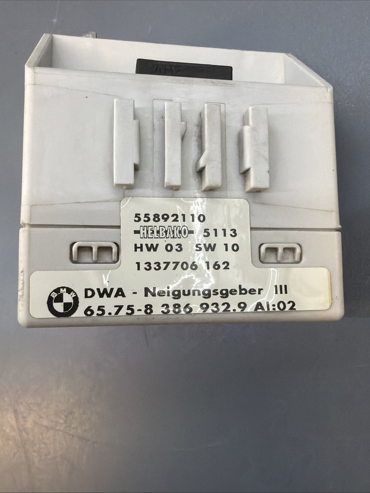 97-03 BMW E46 E39 SECURITY INCLINATION INDICATOR SENSOR MODULE OEM 8386932