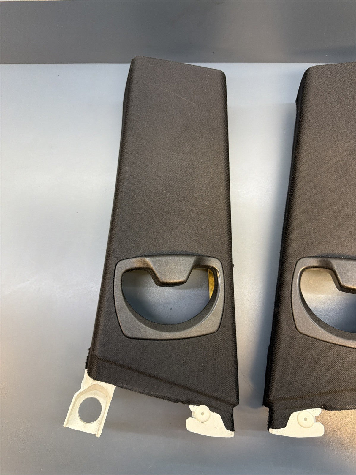 07-13 BMW E92 335 328 Coupe B-Pillar Upper Interior Cover Pair Black OEM 7117470