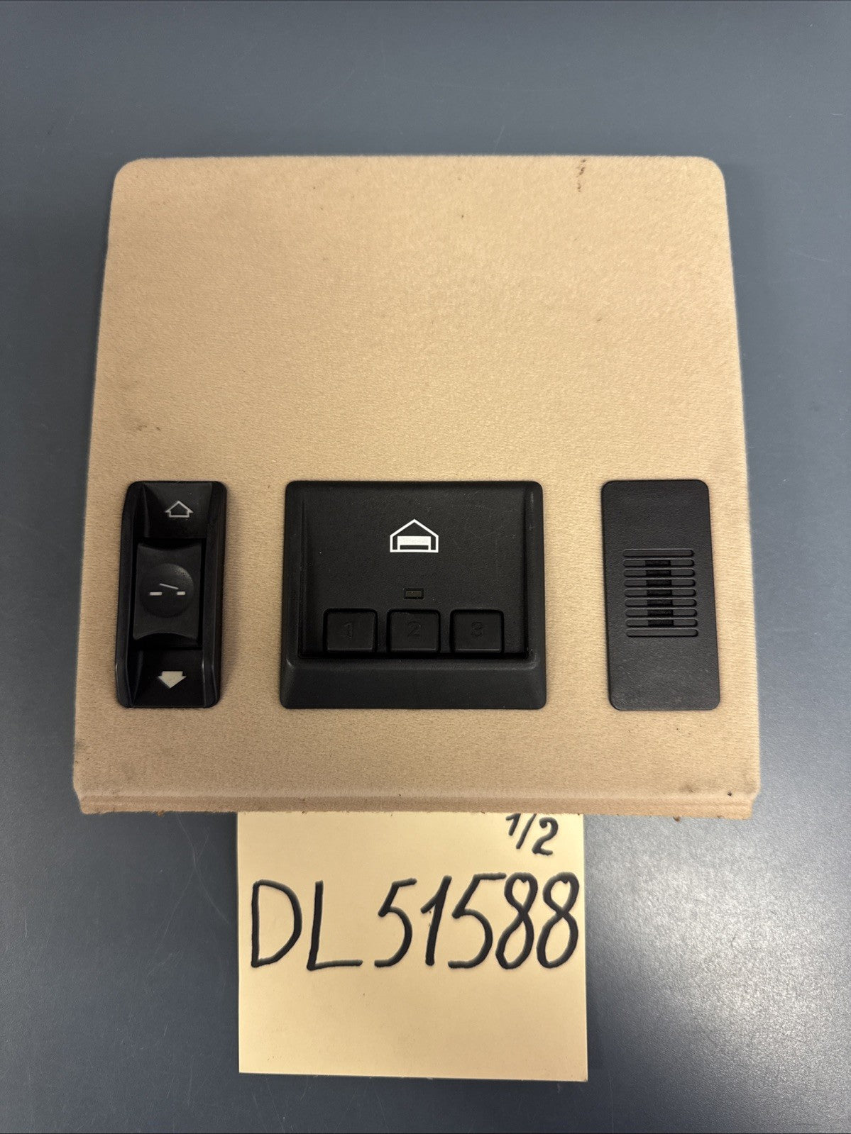 Bmw E38 740 750 530 540 Front Upper Sliding Roof Switch Cover Trim Beige Oem