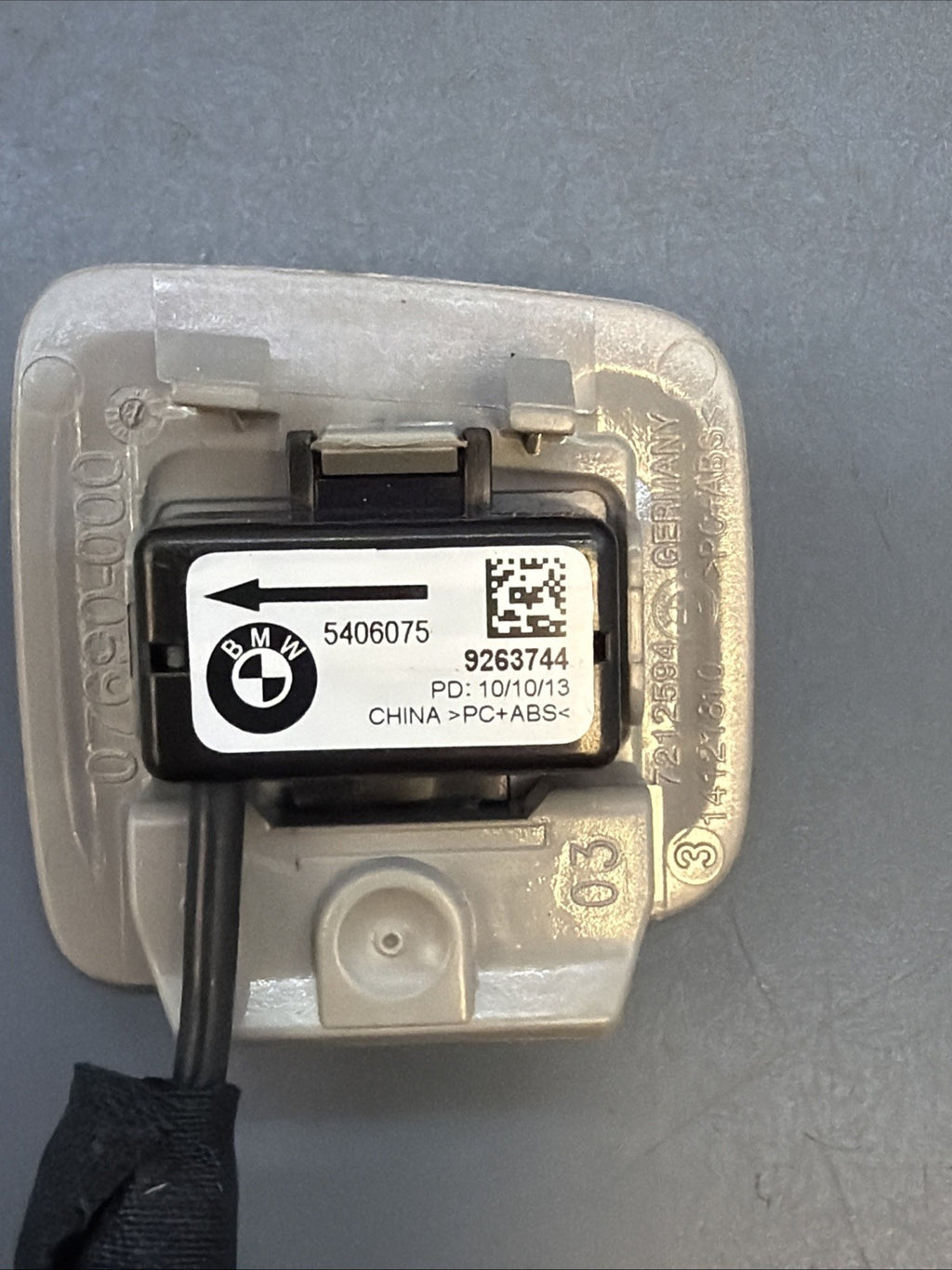 11-18 BMW F10 F25 Hands Free Navigation Telephone Microphone Gray OEM 9263744