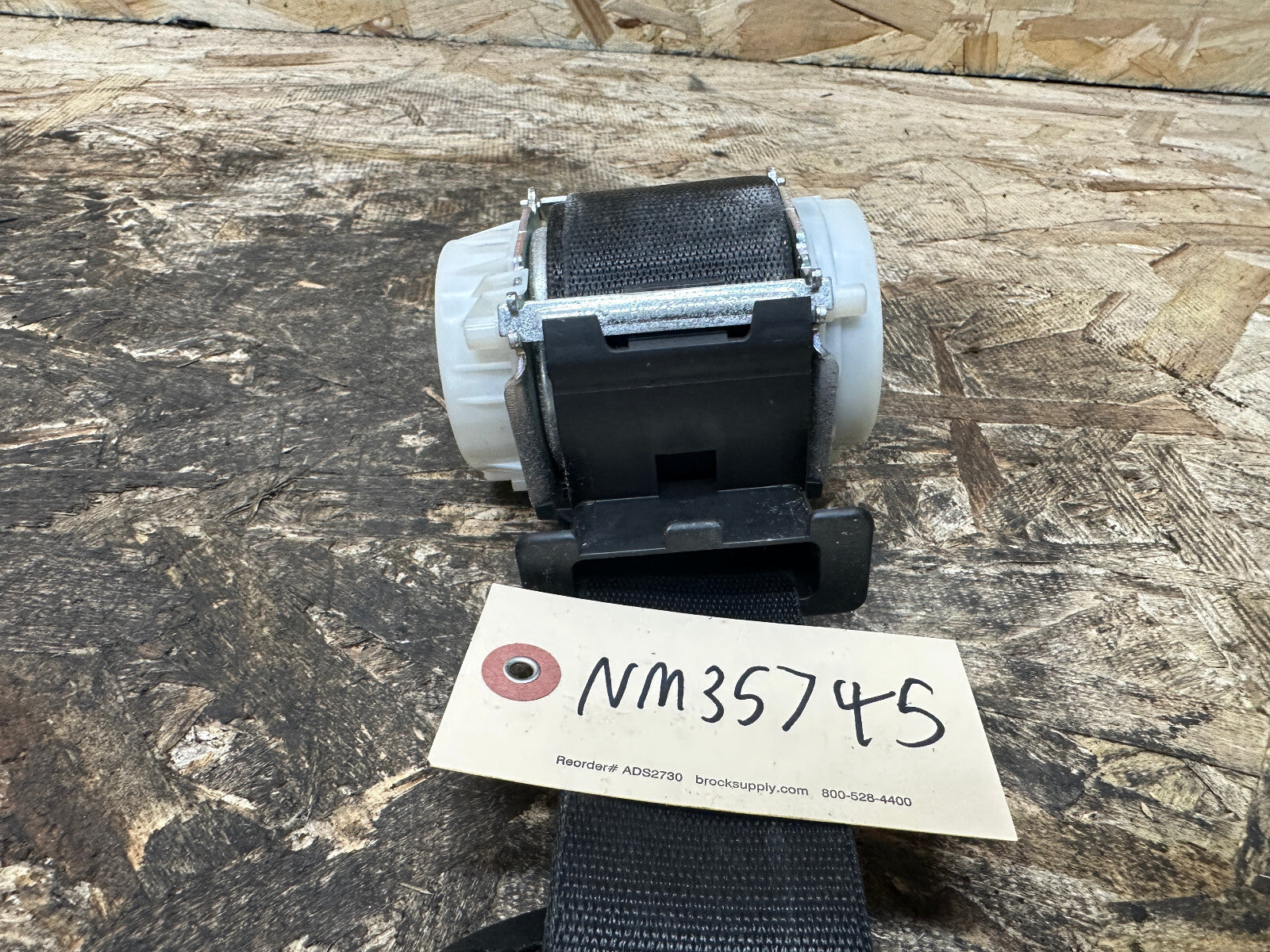 BMW 2006-2012 E90 DRIVER SIDE SEATBELT RETRACTOR ASSEMBLY BLACK OEM 34006653