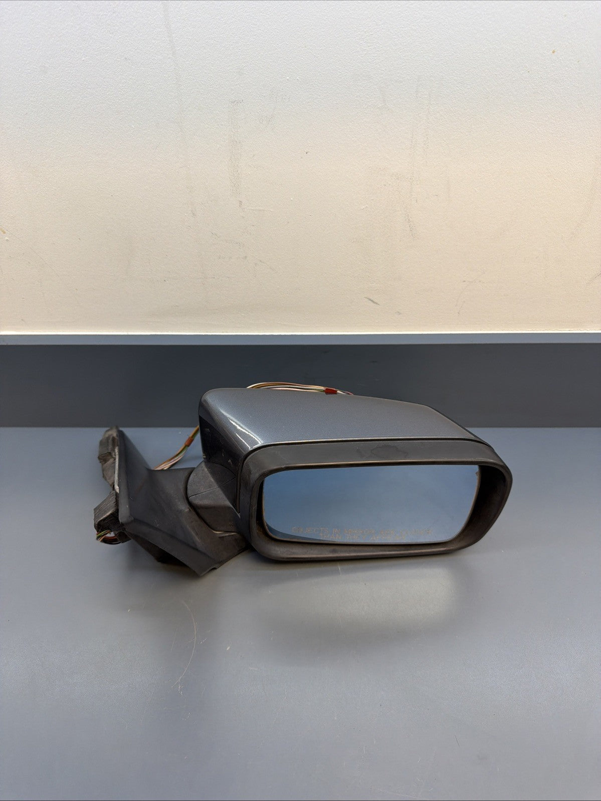 BMW E46 RIGHT PASSANGER SIDE MIRROR BLUE COMPLETE OEM BMW 0117351