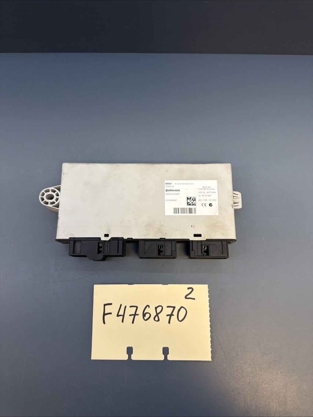 BMW F-Series CAS4 Control Module ECU PN 9293391